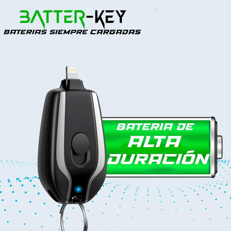 BatteryChain™ - Mini Cargador Portatil Llavero - Globo Mercado