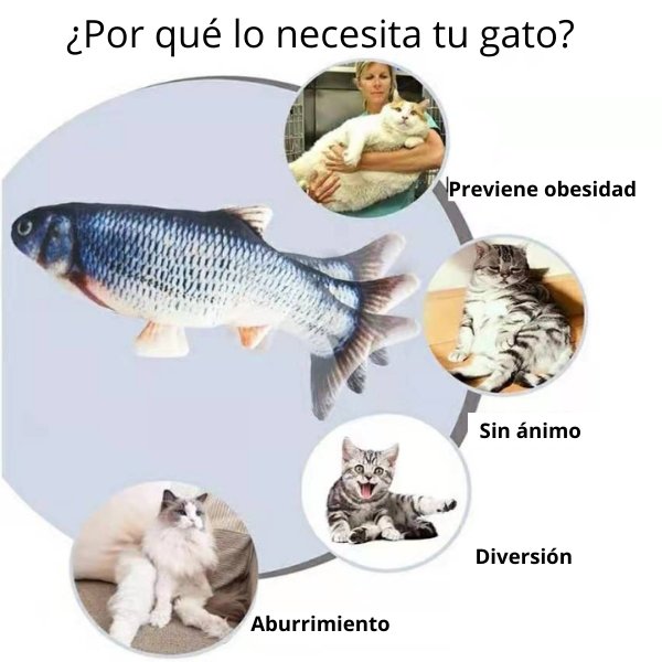 CrazyTuna - Juguete de Pescado Para Gatos - Envio Gratis