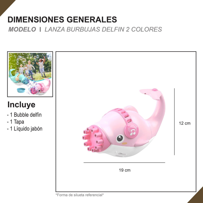 Delfín Lanza Burbujas Infantil - Globo Mercado