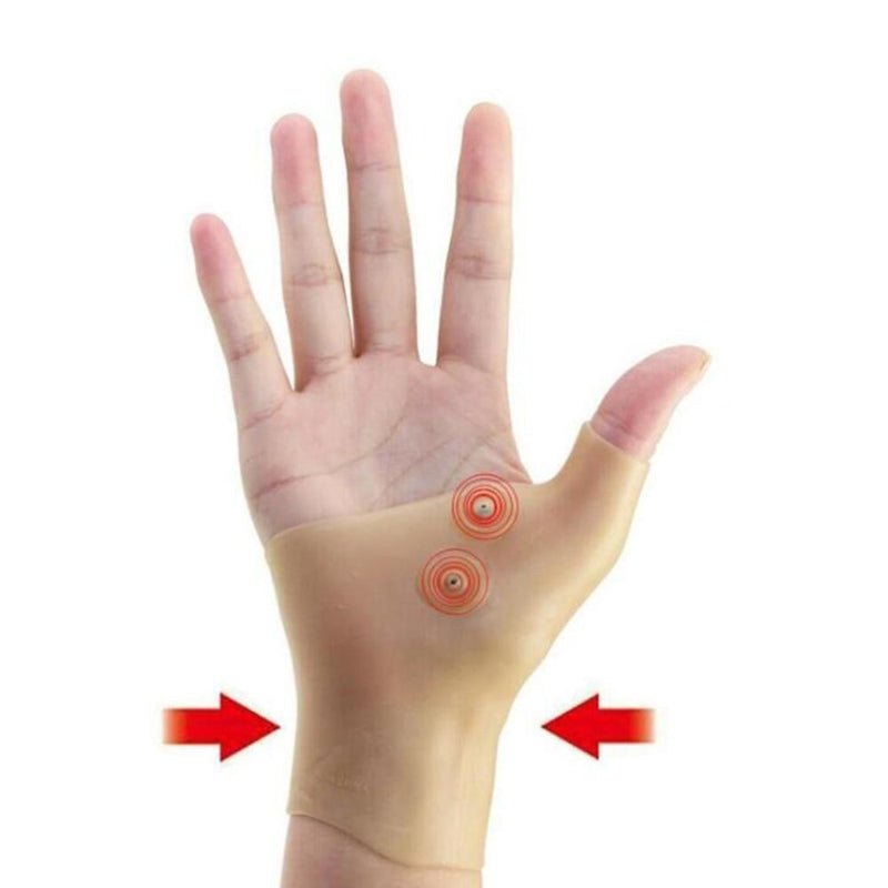 Magnetic Therapy Wrist Hand Thumb Support Gloves Silicone Gel Arthritis Pressure Corrector Massage Pain Relief Gloves Hot Sale - Enigma Store